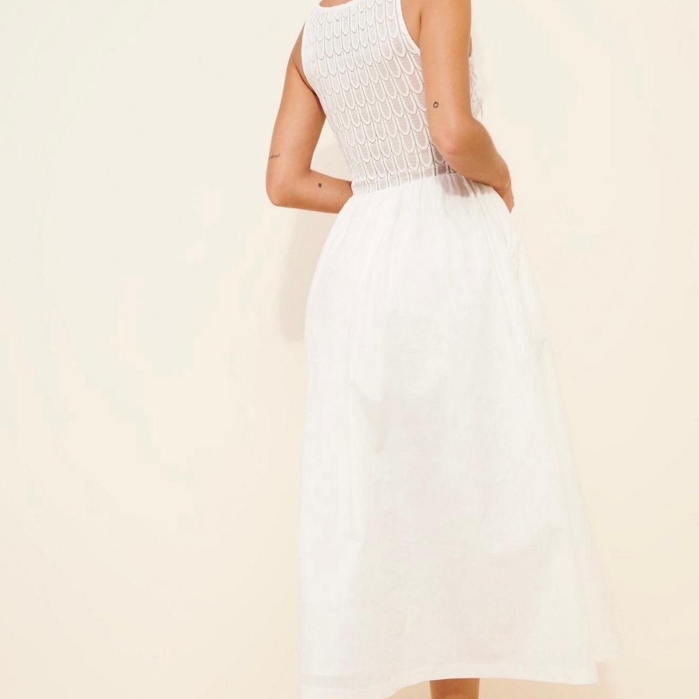 Anthropologie En Saison Denver Mixed Media Midi Dress - Picture 2 of 3